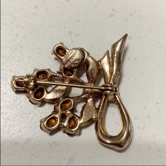 Vintage (1950’s) gold brooch - Picture 2 of 2